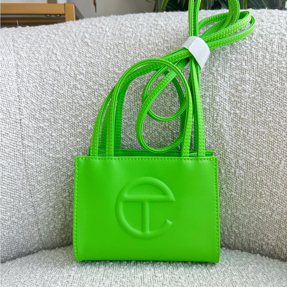 Telfar Mini Green Shopper Tote